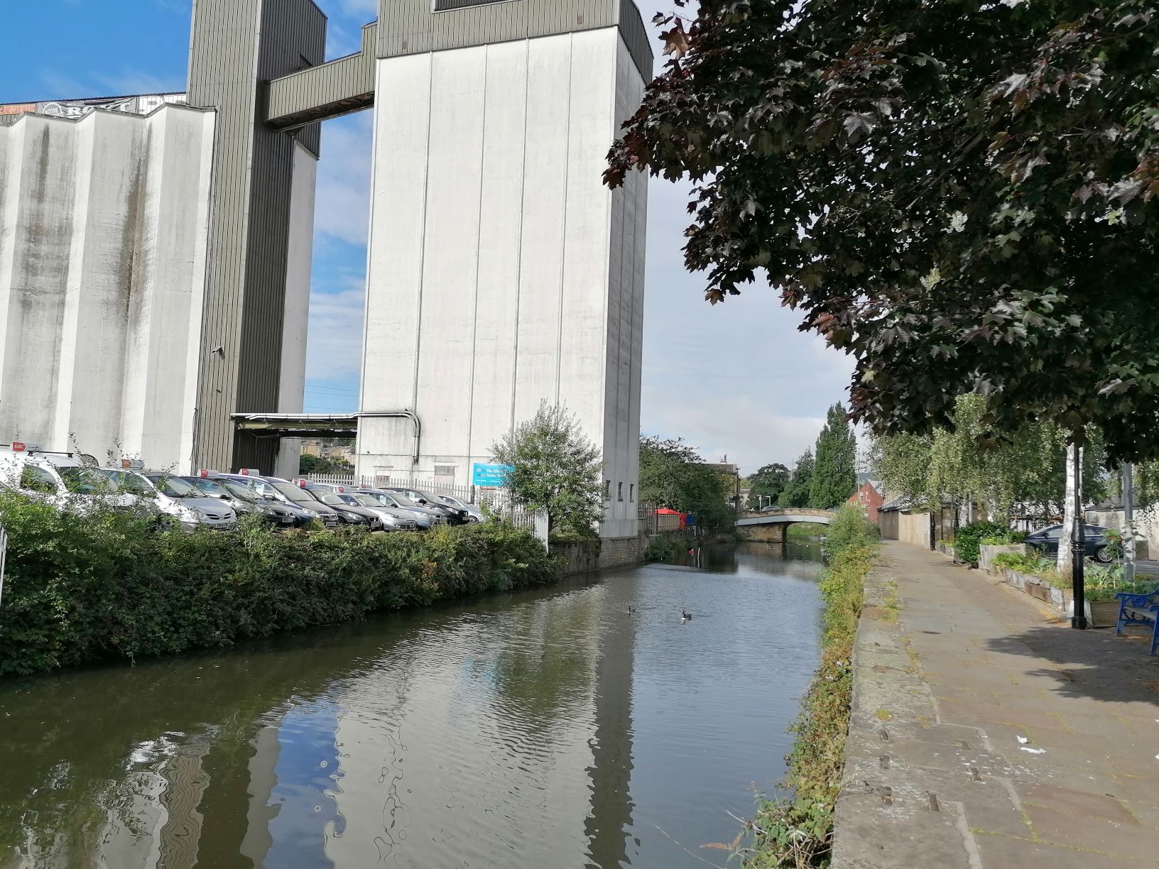 Canalside in Brighouse town centre