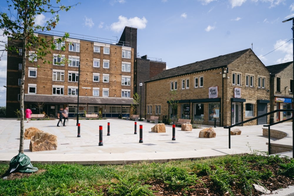 The extended Southgate Square and pedestrianised section of Southgate.